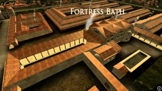 Animation of ancient Roman Fort in Caerleon Wales [upl. by Ahsinawt]