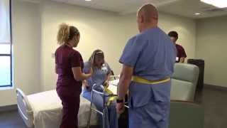 Physical Therapy Transfer Training  How To Transfer From Wheelchair To Bed [upl. by Ellynn]