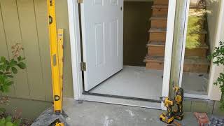 Jeld Wen Front Door Installation  Really crappy products and craftsmanship PART 1 [upl. by Ellord544]