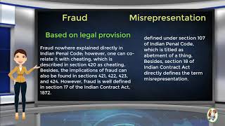 What is Difference Between Fraud amp Misrepresentation [upl. by Markson685]