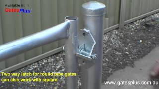 Gate Latch 2 way for round pipe and square [upl. by Kore]