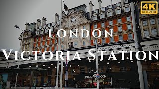 London Victoria Station Walk Through England 4K [upl. by Repooc345]