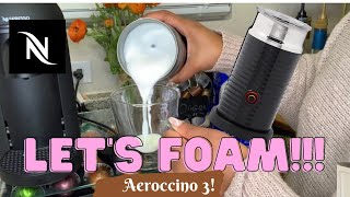 How To Foam Milk With Aeroccino 3 Make Coffee With Foam Tips amp Tricks  Easy Foamed Latte Recipe [upl. by Corry624]