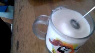 Aerolatte Review Frothing Cold Milk In Under 1 Minute [upl. by Arreik]